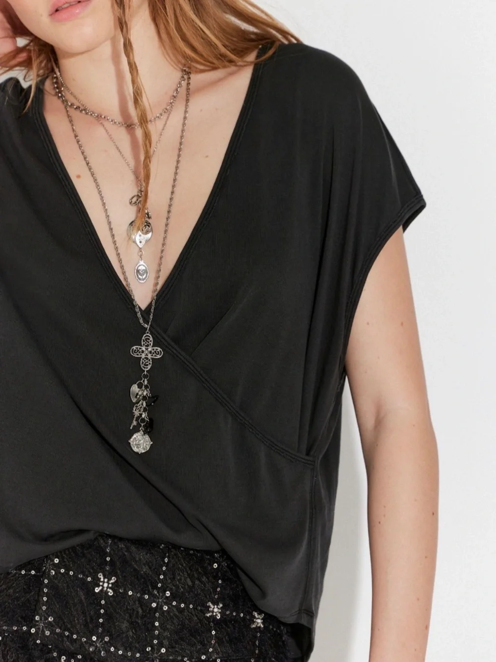 NWT Free People Wrap Me Up Top/T-Shirt, Size L